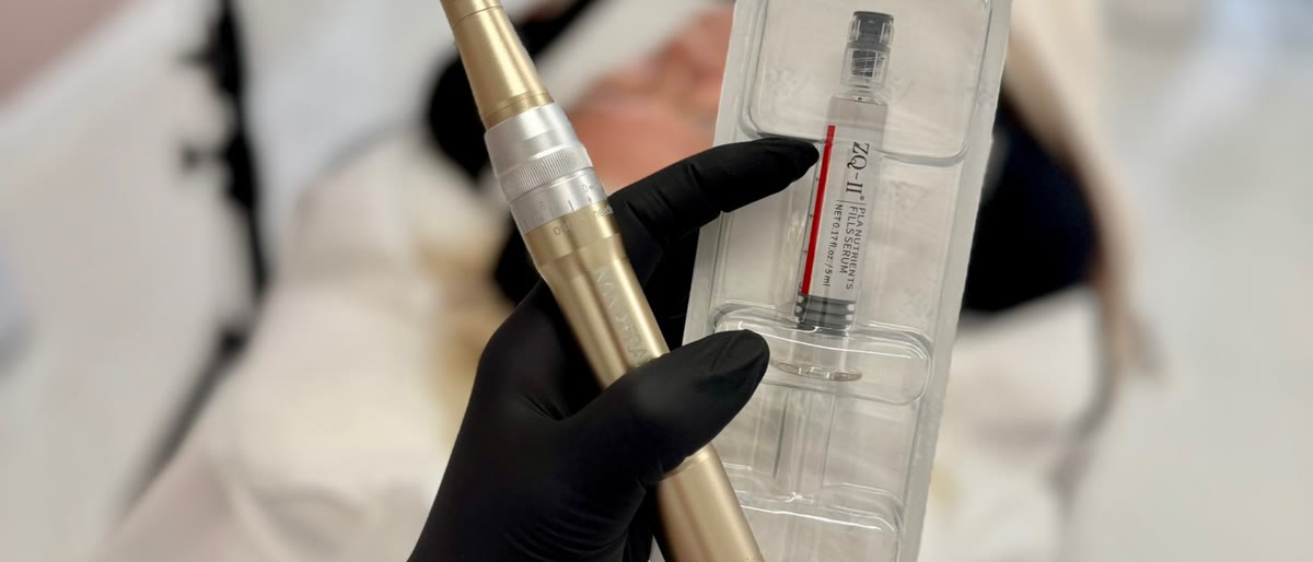 Urządzenie NanoFrax i preparat ZQ-II PLLA przed zabiegiem w Esthetic Care